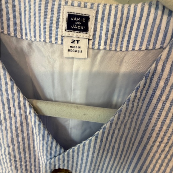 Janie and Jack Boy’s Seersucker Blue 2T 3 piece suit $241 Blazer, Pants, Vest - Picture 5 of 14